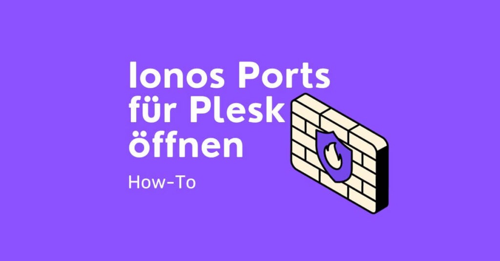 Ionos Server Ports für Plesk öffnen
